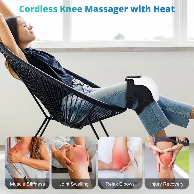 KneeRelief™ Wireless Heating Massage Pad
